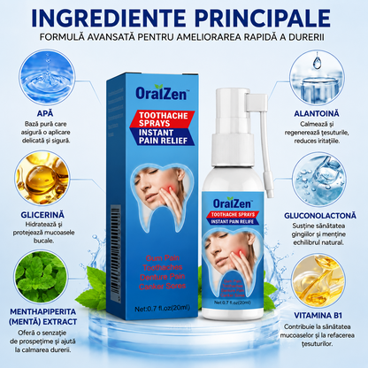 Spray Naturist pentru Dureri Dentare si Inflamatii — Ameliorare Rapidă a Durerii de Dinte, Gingie și Afte