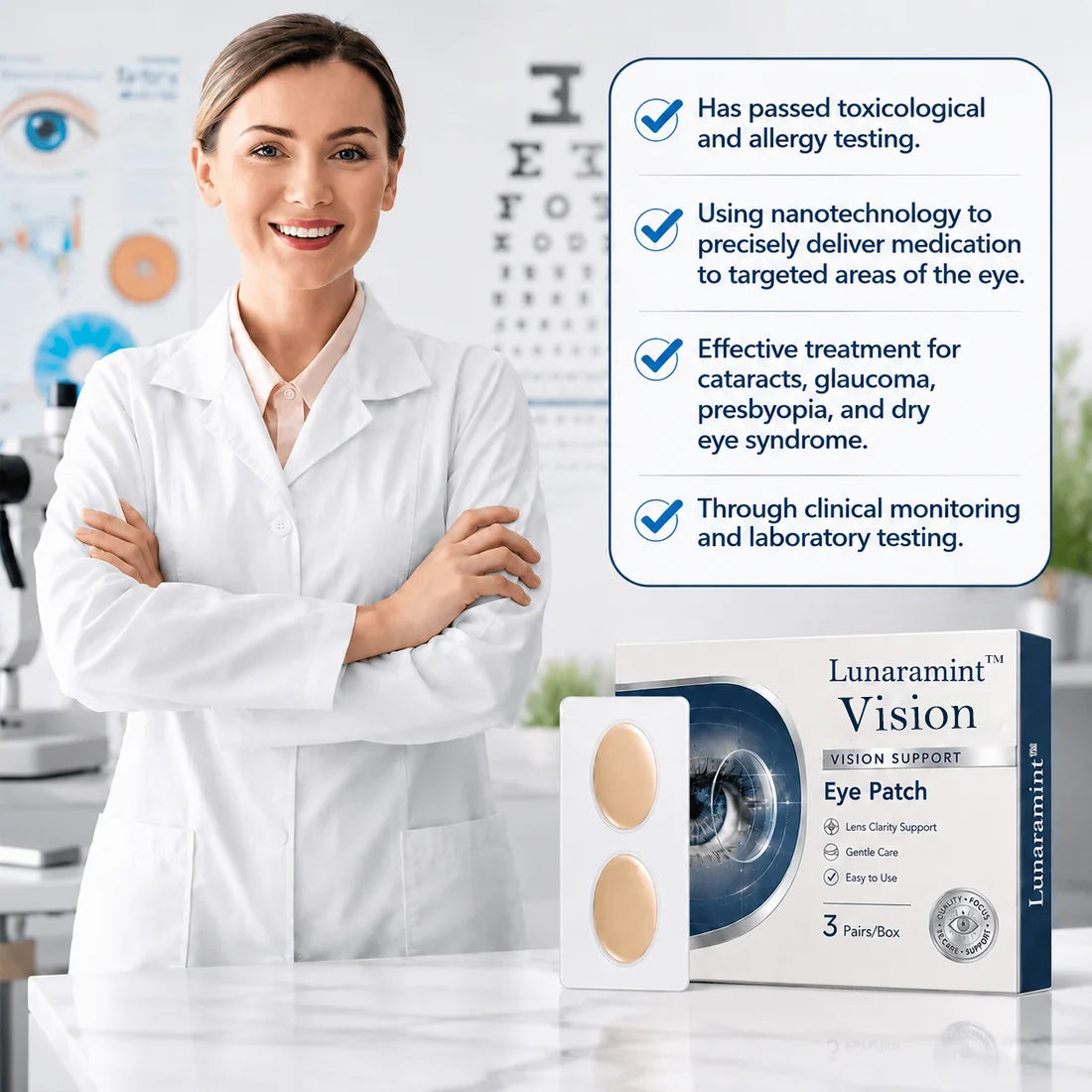 Lunaramint™ Vision Comfort Eye Patches