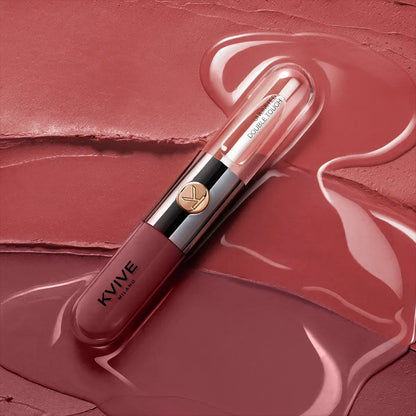 Perfect Twin Lip — Dual-Ended Liquid Lipstick with Velvet Matte Color and Glossy Shine